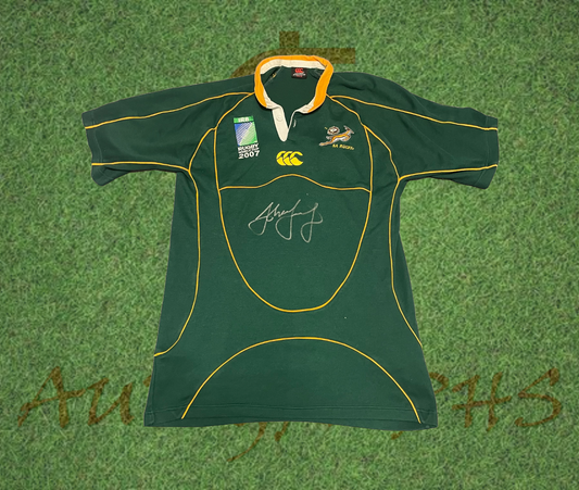 John Smit signed South Africa Rugby World Cup 2007 shirt