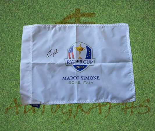 Tyrell Hatton Signed 2023 Ryder Cup Flag