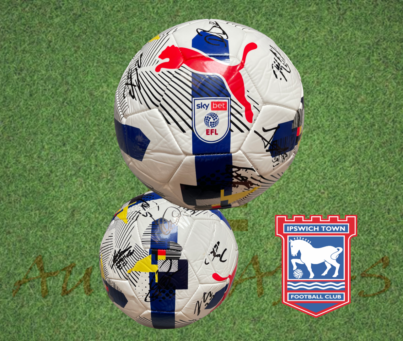 Ipswich Town football club 2025/26 signed ball 