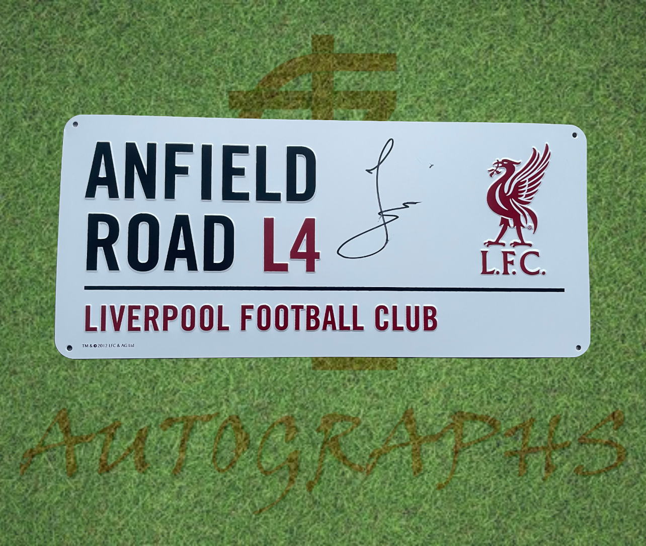 Jamie Carragher Signed Liverpool Street Sign-Signed Street Sign-ZCL Autographs-ZCL Autographs