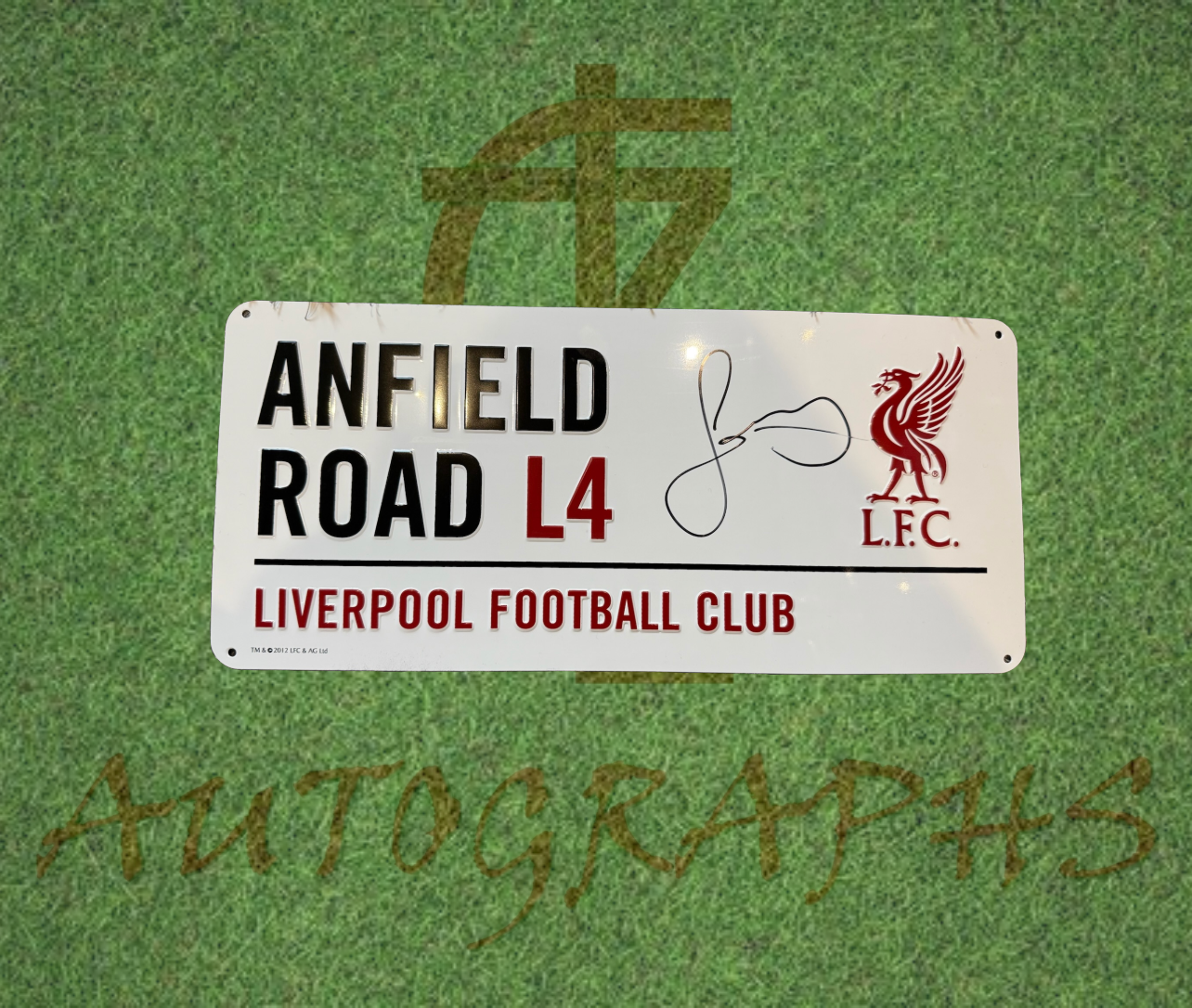 Jamie Carragher Signed Liverpool Street Sign-Signed Street Sign-ZCL Autographs-ZCL Autographs