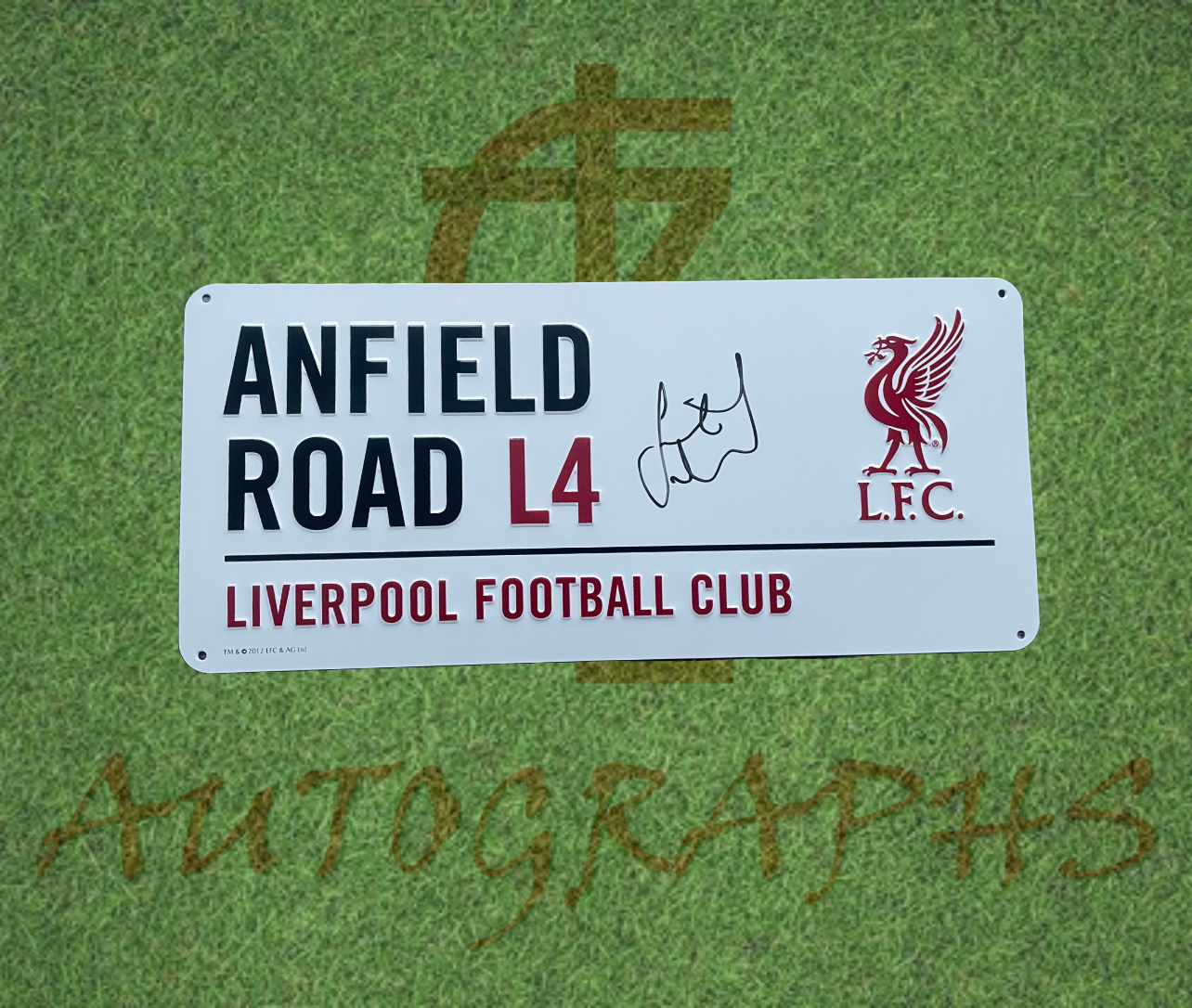 Jamie Redknapp Signed Liverpool Street Sign-Signed Street Sign-ZCL Autographs-ZCL Autographs