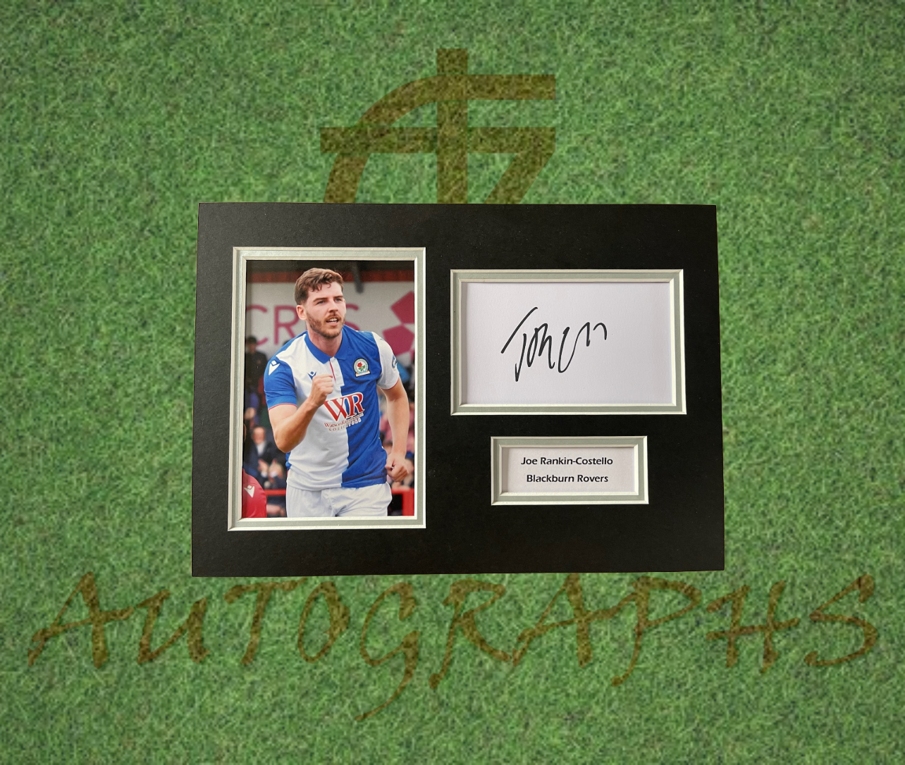 Joe Rankin-Costello Blackburn Rovers Football Club Signed Presentation Mount Display-Signed Presentation Display-ZCL Autographs-ZCL Autographs