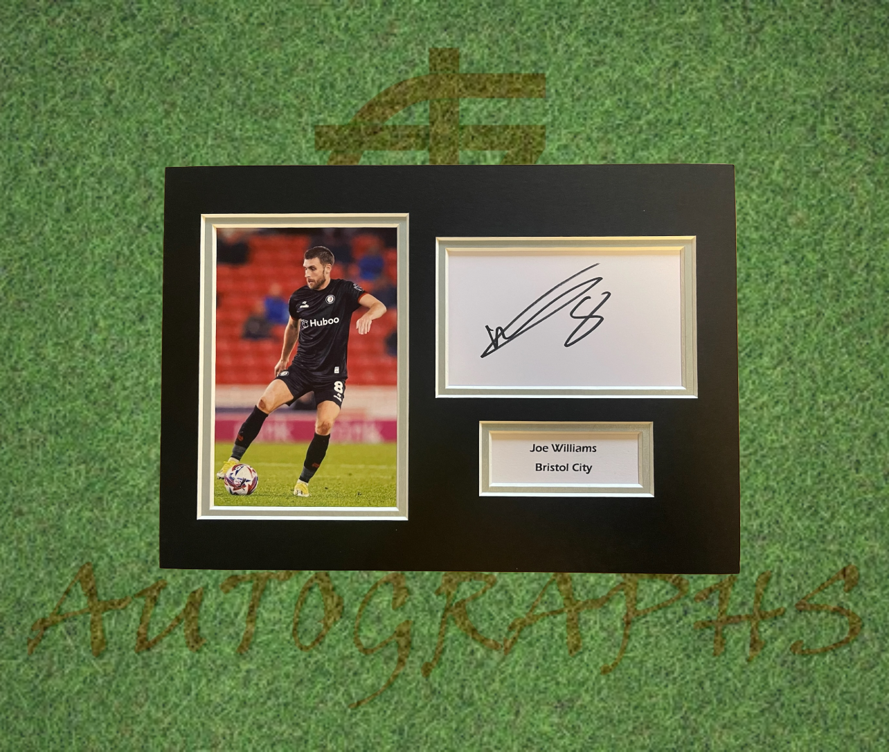 Joe Williams Bristol City Signed Presentation Mount Display-Signed Presentation Display-ZCL Autographs-ZCL Autographs