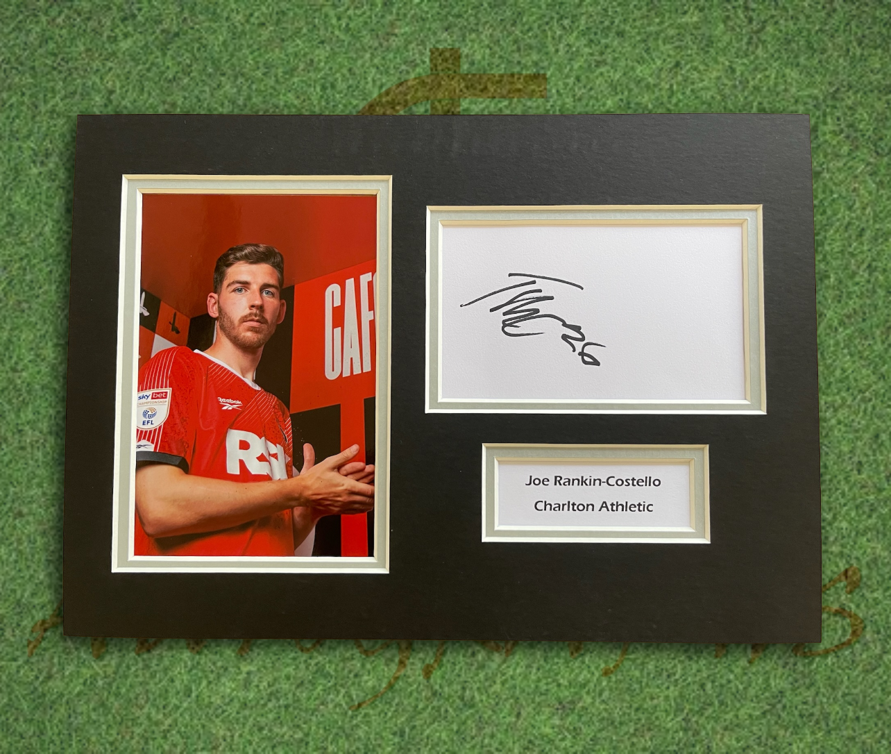 Joe Rankin-Costello Charlton Athletic Football Club Signed Presentation Mount Display-Signed Presentation Display-ZCL Autographs-ZCL Autographs