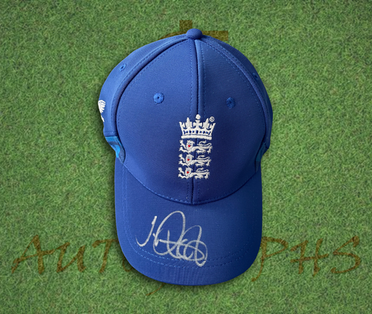 Joe Root Signed Navy Blue England Cricket Cap-Signed Cricket Cap-ZCL Autographs-ZCL Autographs