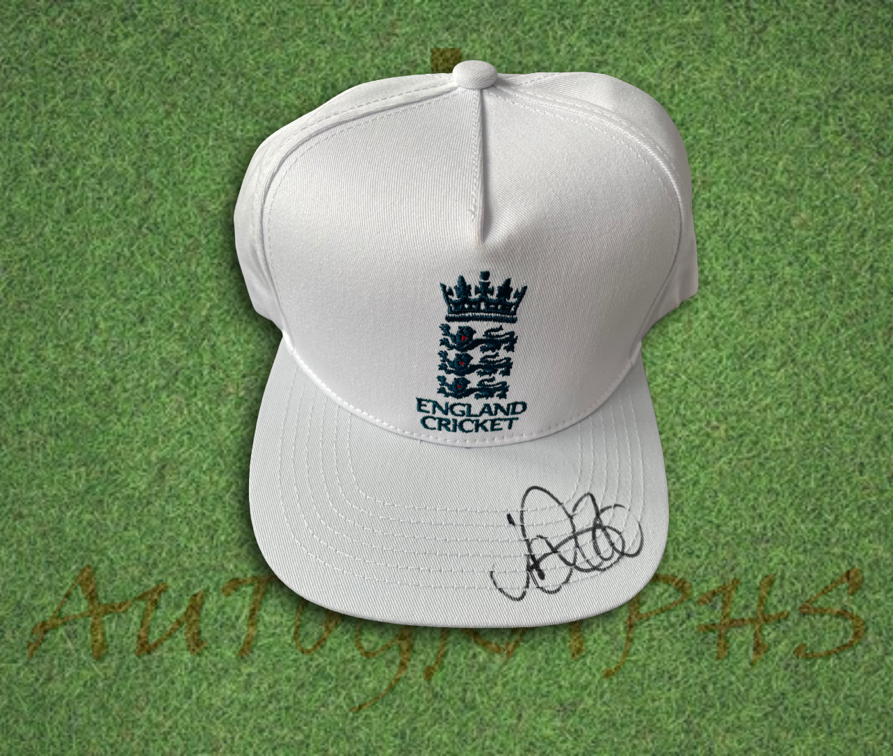 Joe Root Signed White England Cricket Cap-Signed Cricket Cap-ZCL Autographs-ZCL Autographs