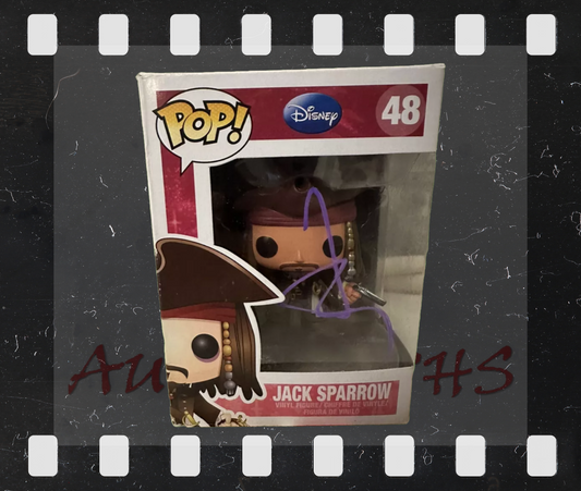 Johnny Depp Jack Sparrow Pirates of the Caribbean Signed Funko Pop 48-Signed Funko Pop-ZCL Autographs-ZCL Autographs