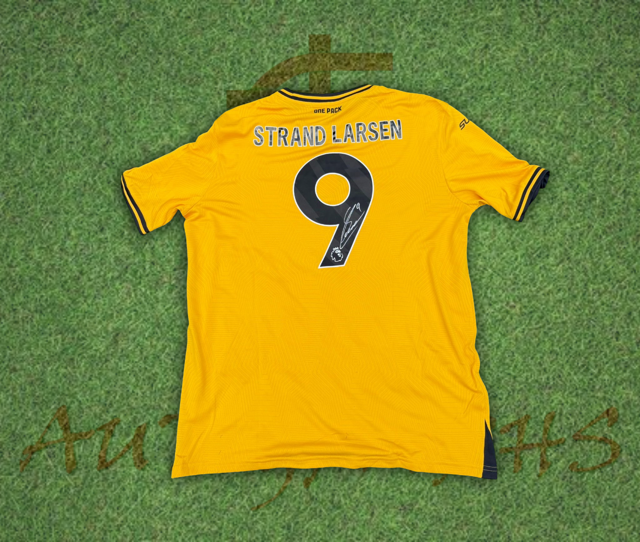 Jorgen Strand Larsen Wolverhampton Wanderers Football Club Signed 2024/25 Home Shirt-Signed Shirt-ZCL Autographs-Extra Large-ZCL Autographs