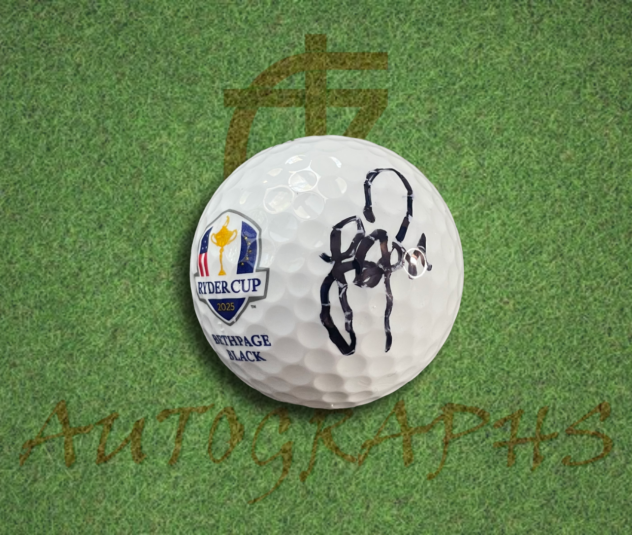 Justin Rose Signed Ryder Cup 2025 Golf Ball-ZCL Autographs-ZCL Autographs