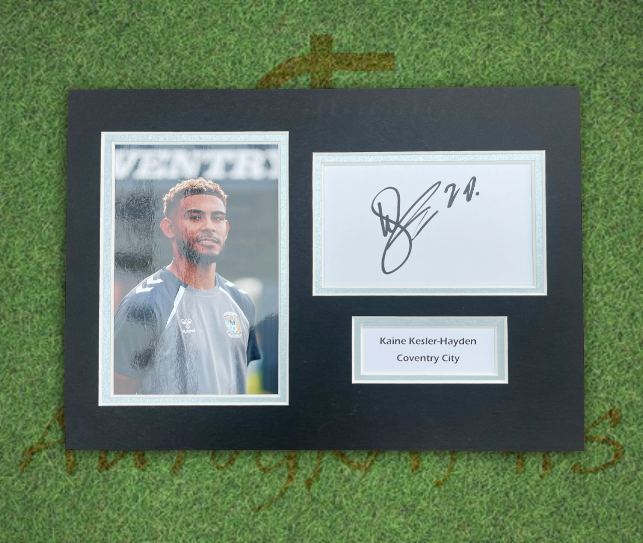 Kaine Kesler-Hayden Coventry City Signed Presentation Mount Display-Signed Presentation Display-ZCL Autographs-2-ZCL Autographs