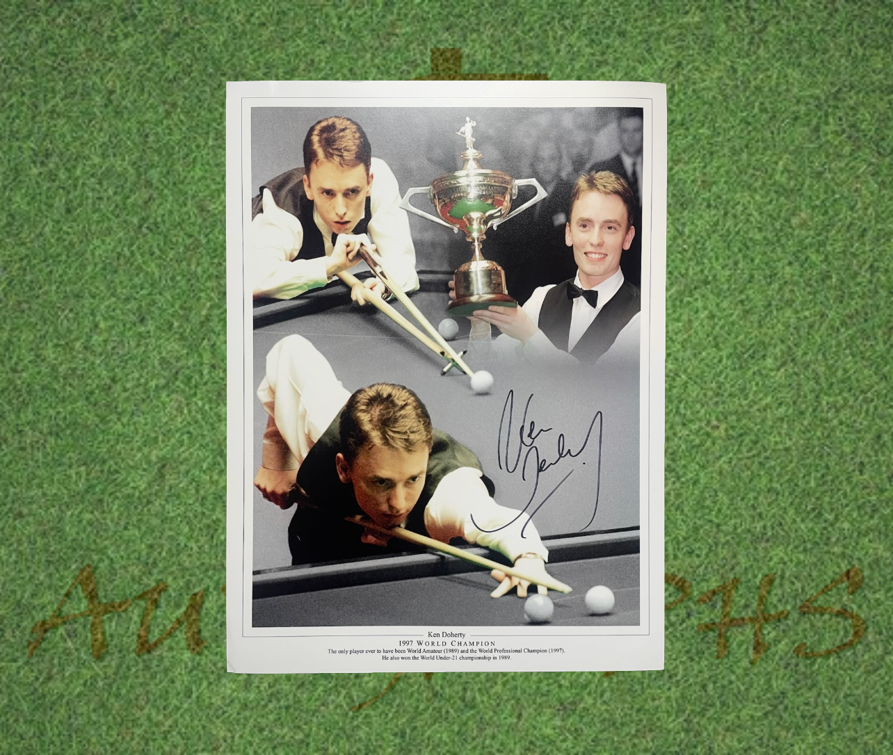 Ken Doherty Signed Snooker 16x12 Photo-Signed Photo-ZCL Autographs-ZCL Autographs