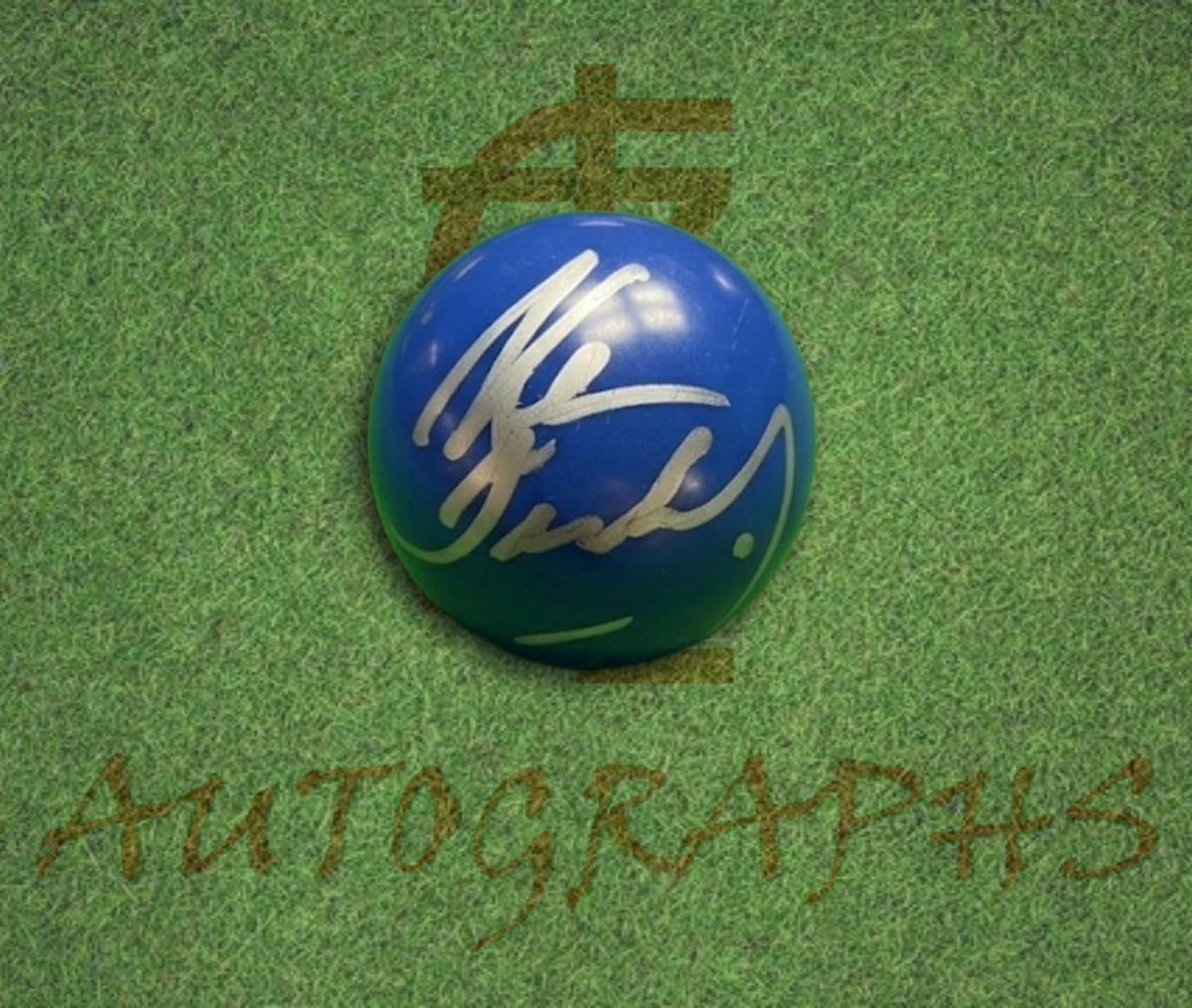 Ken Doherty Signed Snooker Ball Blue