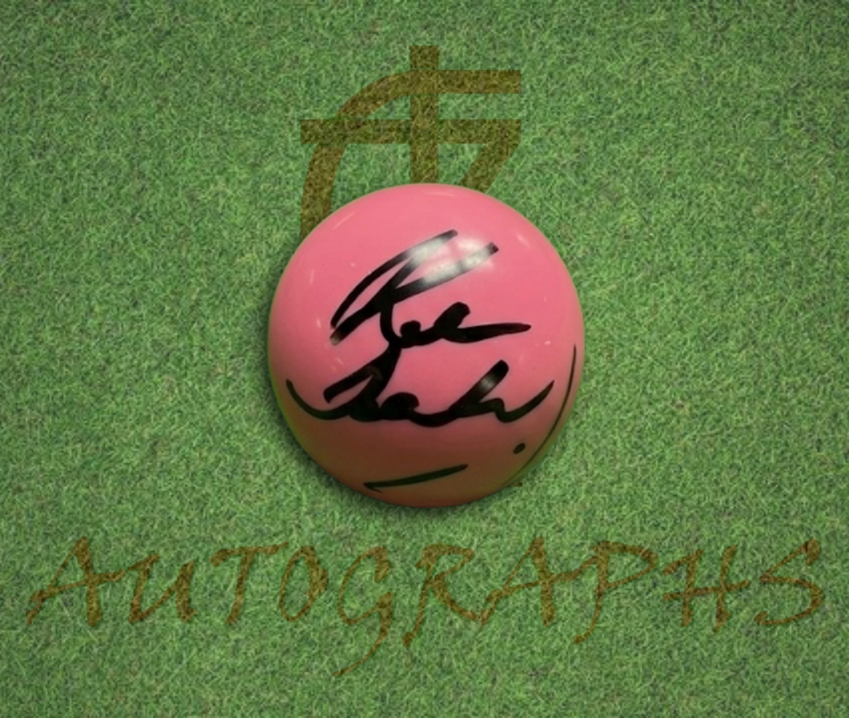 Ken Doherty Signed Snooker Ball Pink