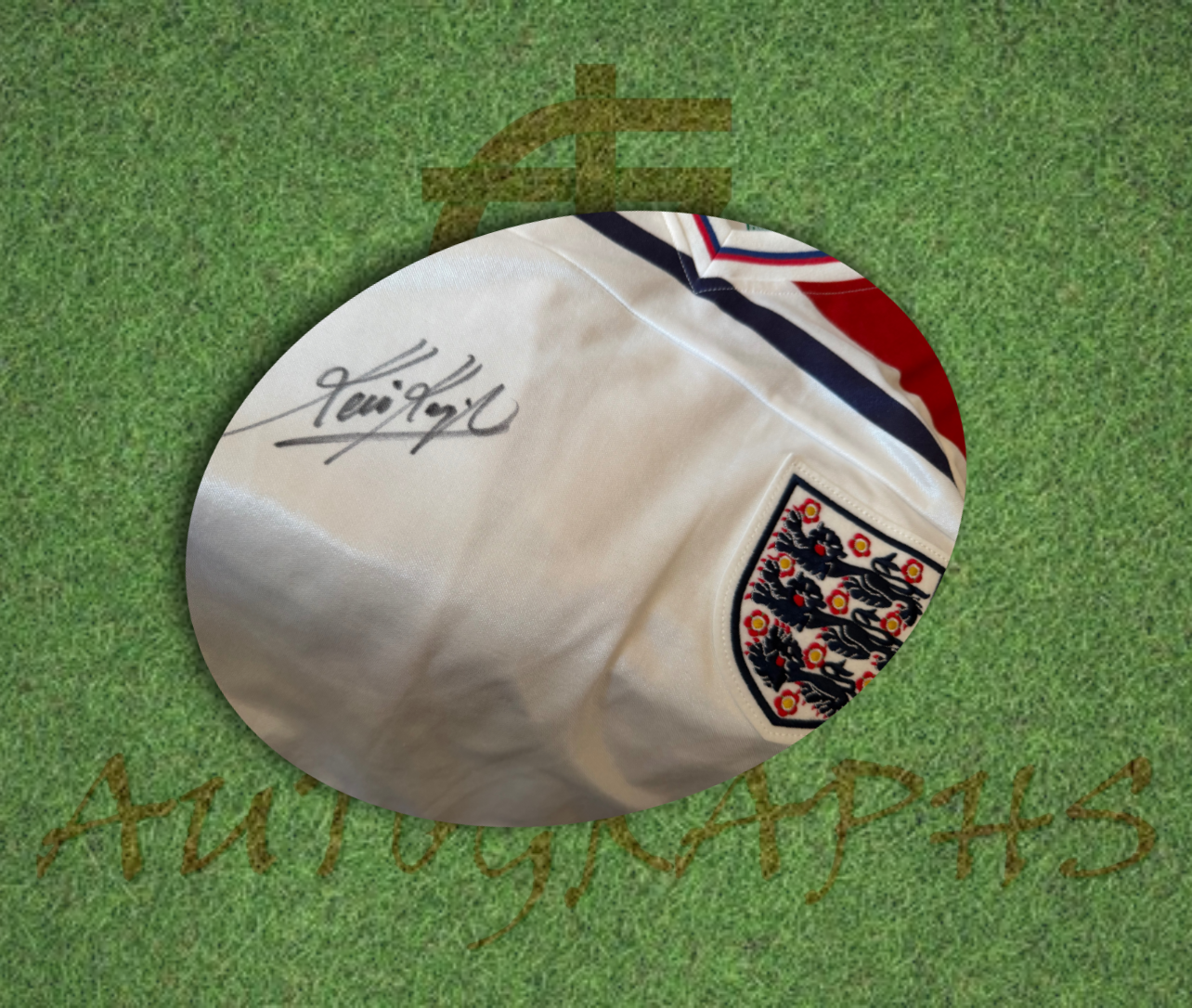 Kevin Keegan Signed England Football 1982 Retro Home Shirt 2