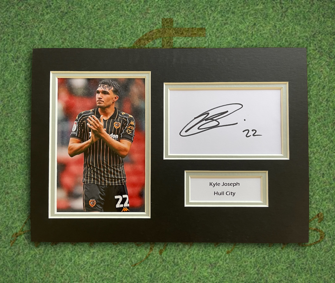 Kyle Joseph Hull City Football Club Signed Presentation Mount Display-Signed Presentation Display-ZCL Autographs-ZCL Autographs