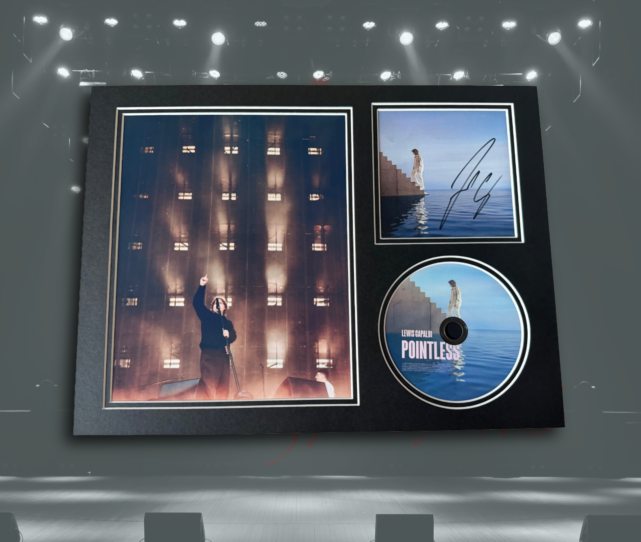 Lewis Capaldi Signed Pointless CD Display Mount Autograph 1