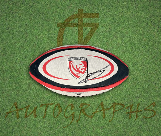 Lewis Ludlow Gloucester Rugby Signed Mini Rugby Ball