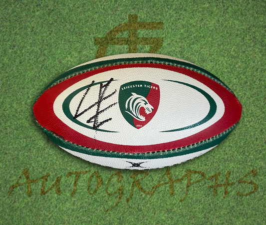 Lewis Moody Leicester Tigers Signed Mini Rugby Ball