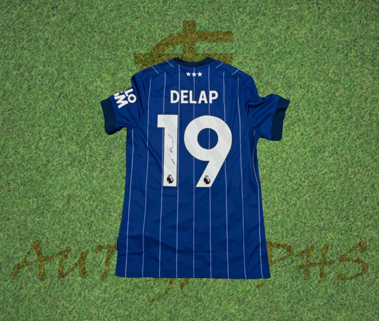 ウェア Ipswich Town 24/25 DELAP 19 Liam Delap Signed Ipswich Town F.C 2024/25 Home Shirt | ZCL Autographs