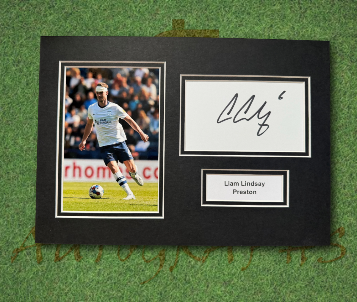 Liam Lindsay Preston Signed Presentation Mount Display-ZCL Autographs
