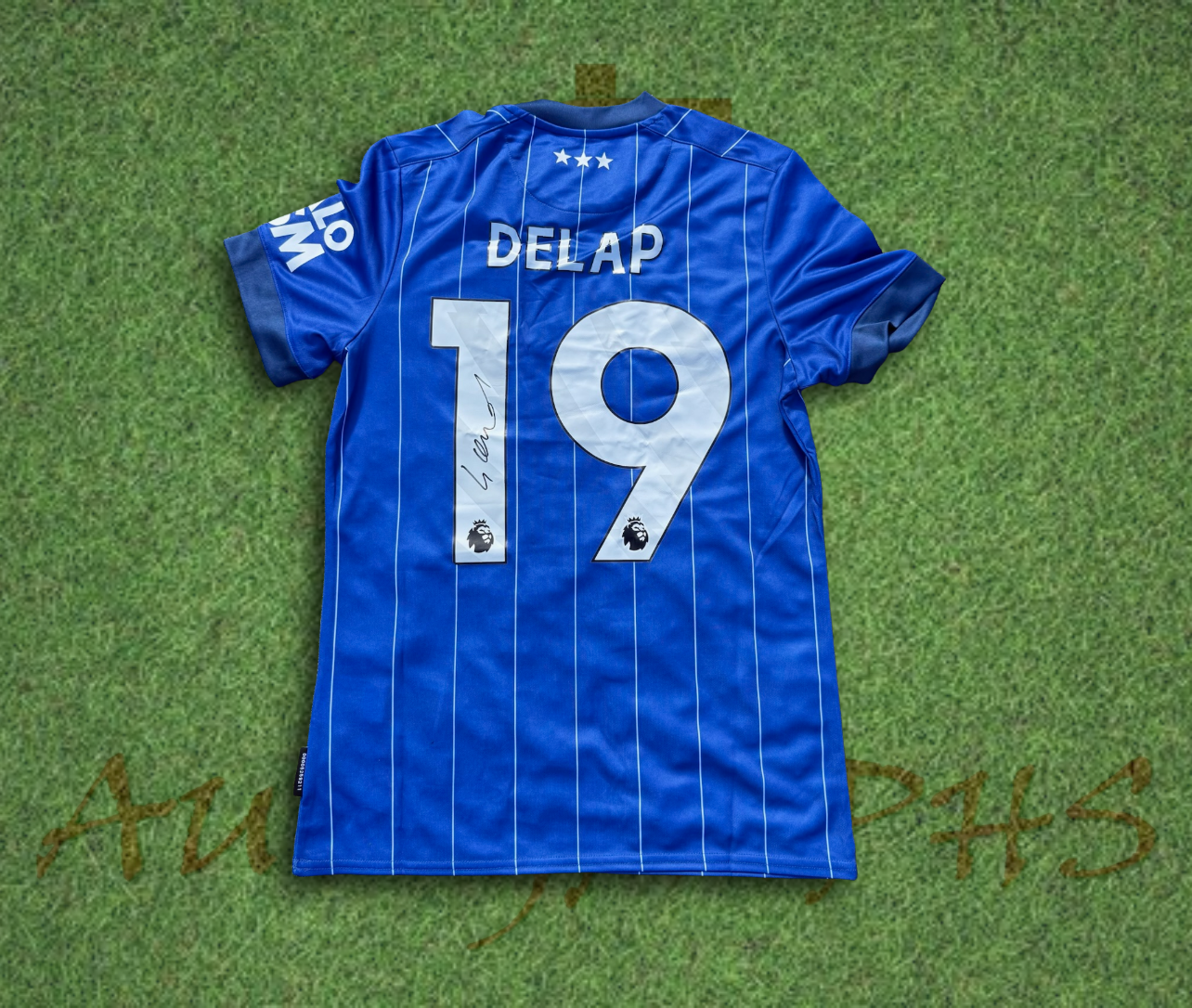 Liam Delap Signed Ipswich Town F.C 2024/25 Home Shirt 2