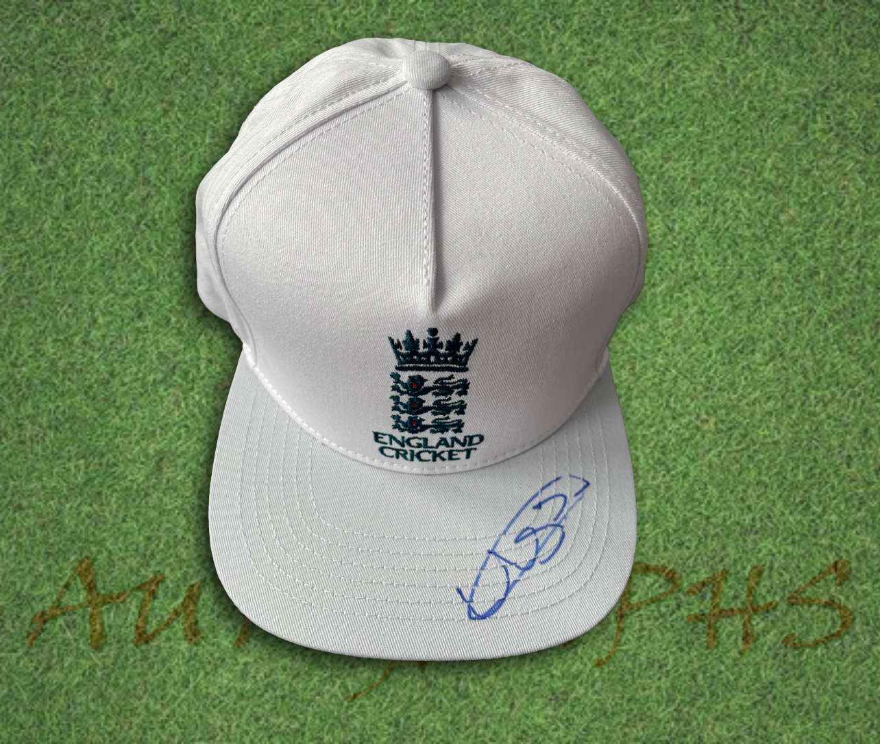 Liam Livingstone Signed White England Cricket Cap-Signed Cricket Cap-ZCL Autographs-ZCL Autographs