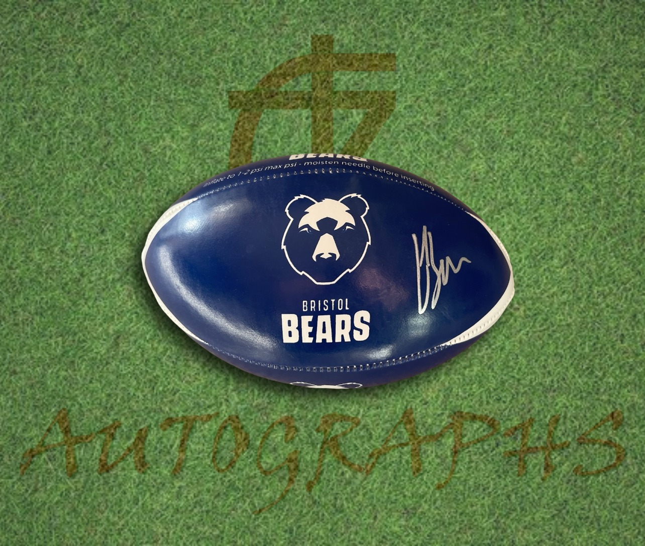 Louis Rees-Zammit Bristol Bears Signed Mini Rugby Ball 2