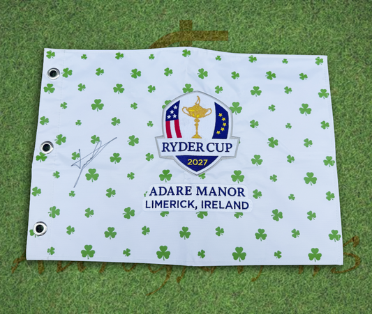 Luke Donald Signed 2027 Ryder Cup Clover Flag