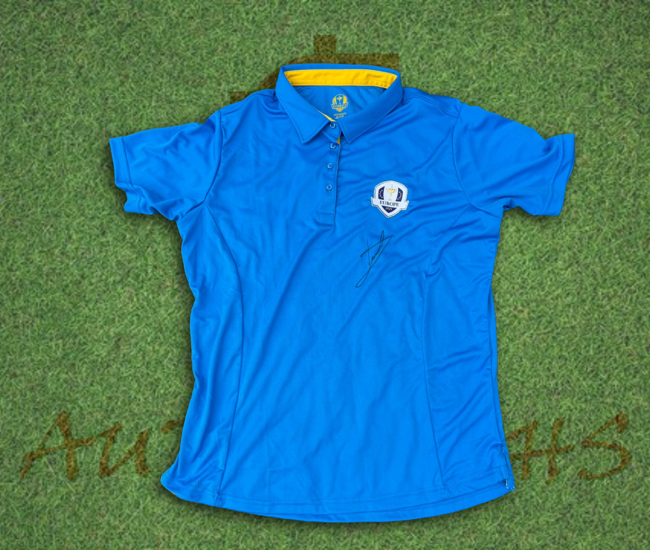 Luke Donald signed 2025 Ryder Cup golf polo-Signed Golf Shirt-ZCL Autographs-ZCL Autographs
