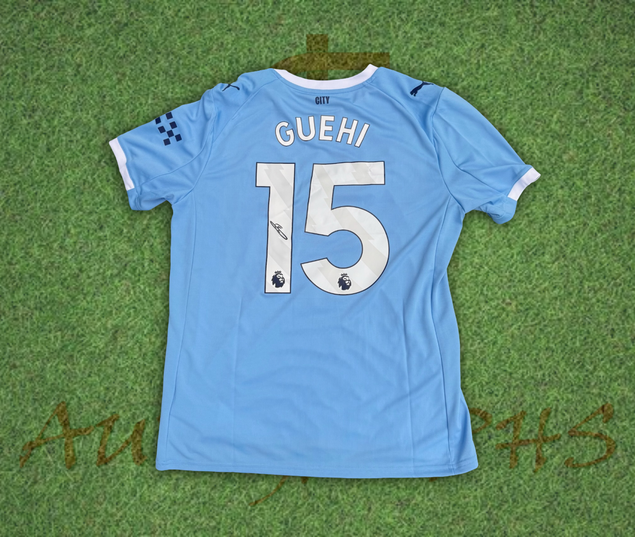 Marc Guehi Manchester City Football Club Signed 2025/26 Home Shirt 1