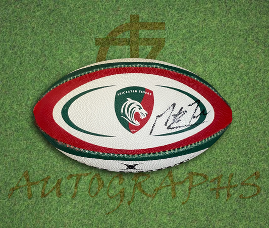 Martin Johnson Leicester Tigers Signed Mini Rugby Ball