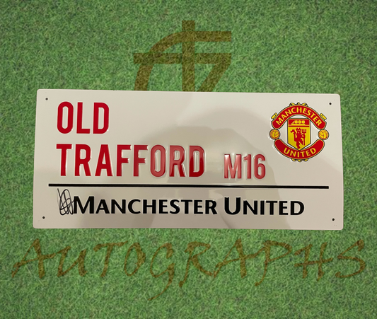 Mason Greenwood Signed Manchester United Street Sign-Signed Street Sign-ZCL Autographs-ZCL Autographs