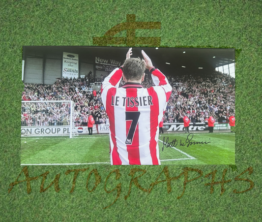 Matt Le Tissier Signed Southampton Football Club Canvas 18x10-ZCL Autographs-ZCL Autographs