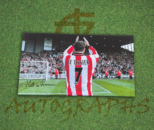 Matt Le Tissier Signed Southampton Football Club Canvas 18x10 2