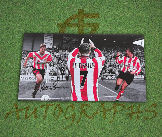Matt Le Tissier Signed Southampton Football Club Canvas 18x10 3
