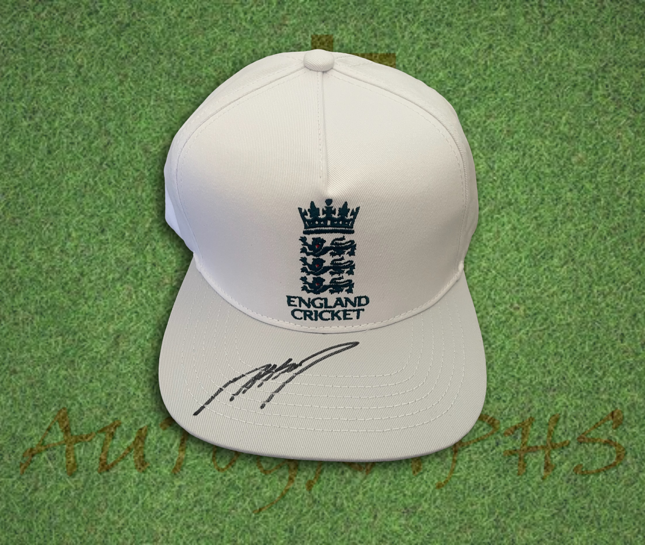 Matthew Hoggard Signed White England Cricket Cap 1