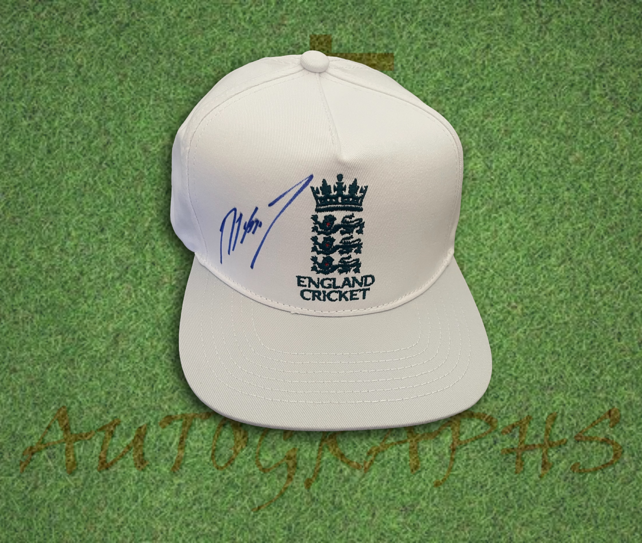 Matthew Hoggard Signed White England Cricket Cap 2