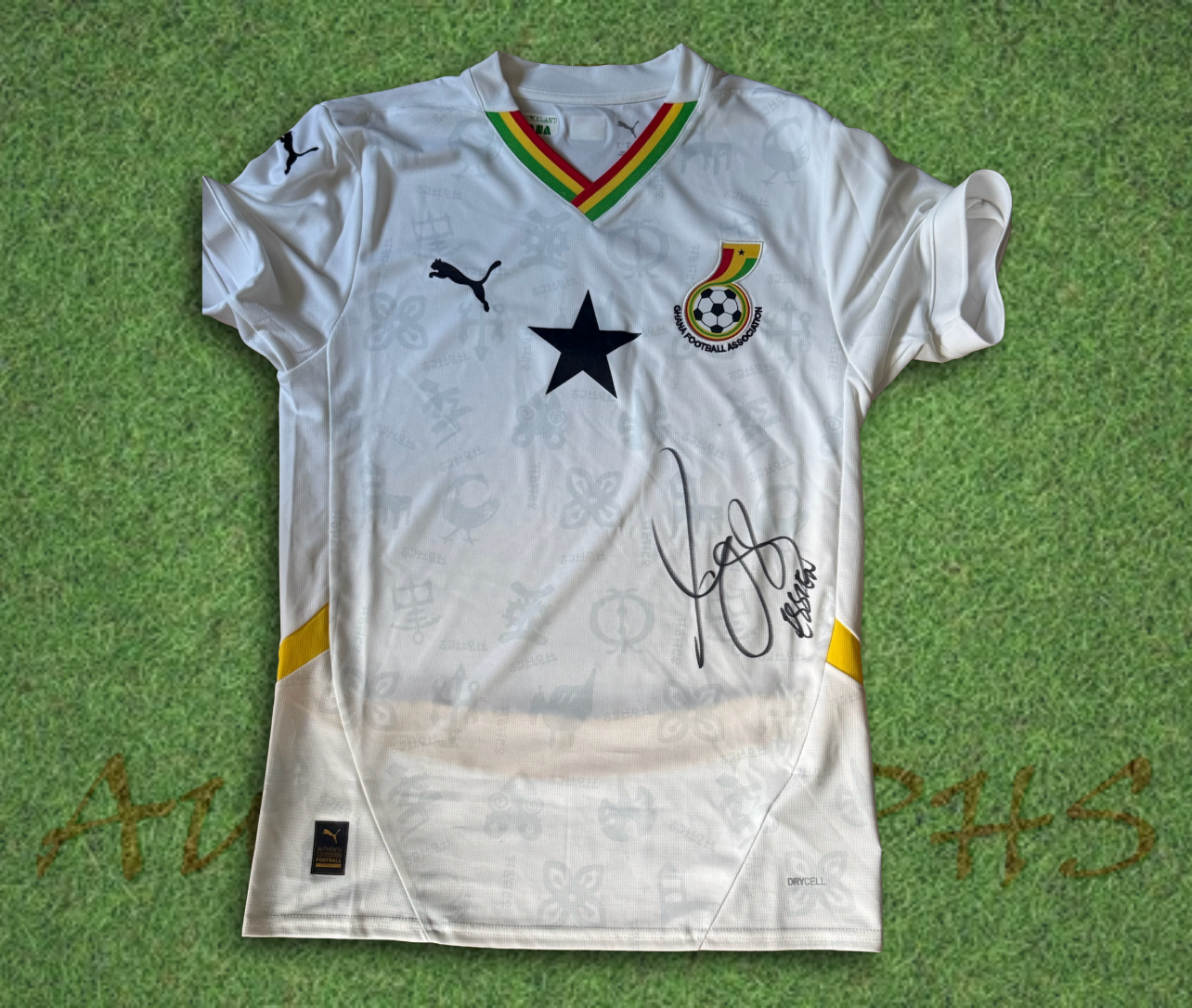Michael Essien Signed Ghana Football Home Shirt 