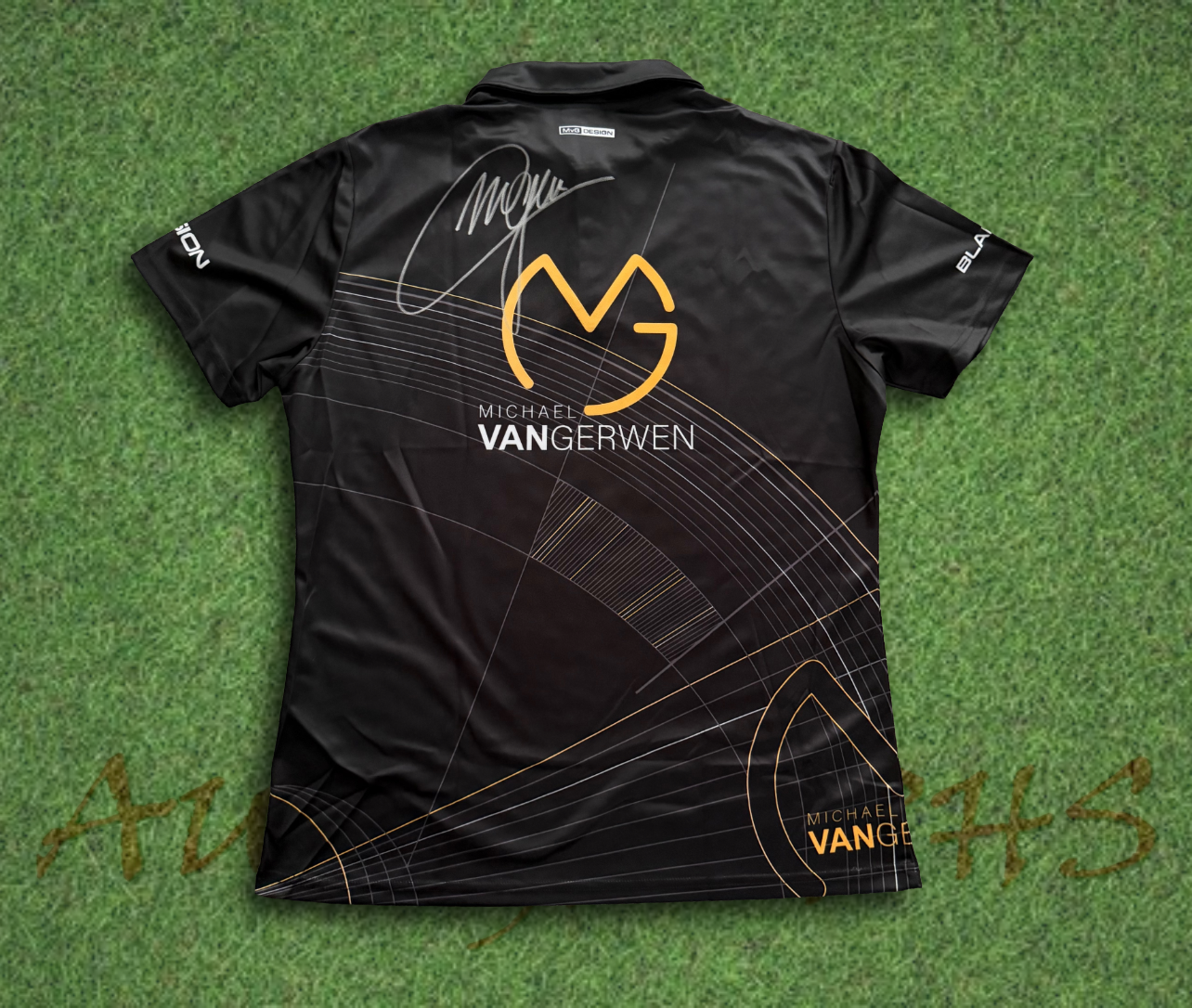 Michael Van Gerwen Signed Darts Shirt back