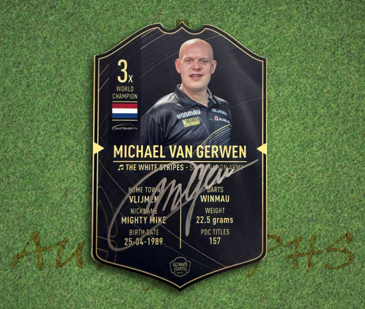 Michael Van Gerwen Signed Ultimate Darts Card