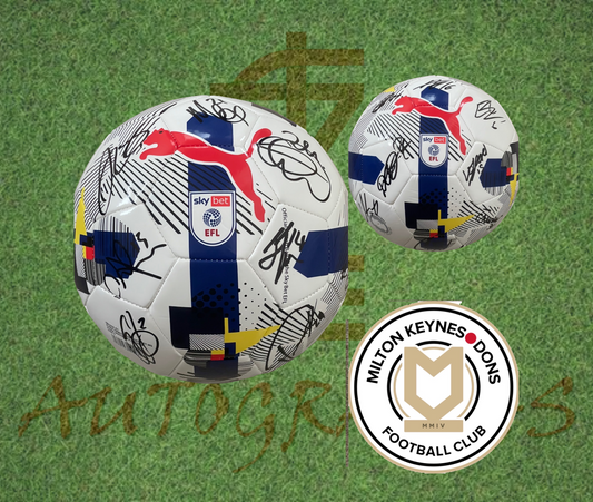 Milton Keynes Dons (MK Dons) Signed Replica EFL Football 2025/26-ZCL Autographs