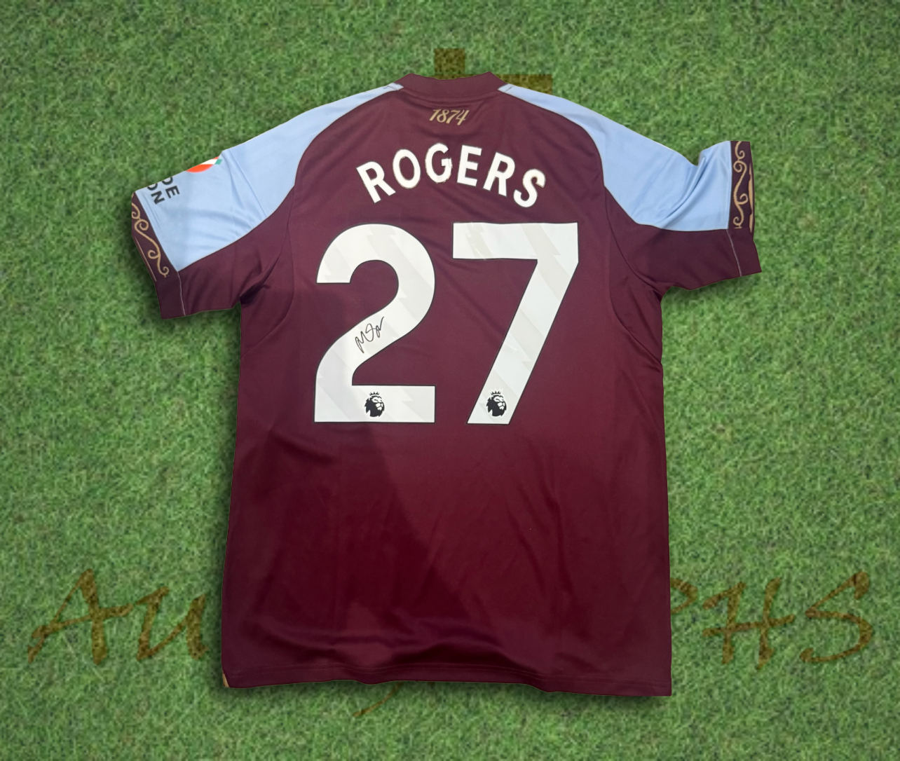 Morgan Rogers Signed Aston Villa Football 202526 Home Shirt m