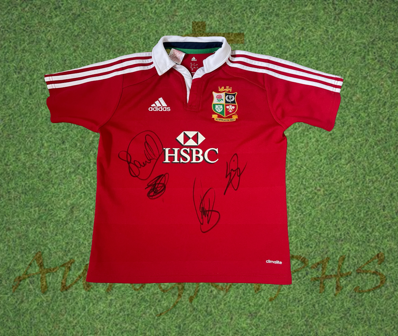Multi Signed British and Irish Lions Rugby Australia 2013 Home Shirt-Signed Shirt-ZCL Autographs-ZCL Autographs