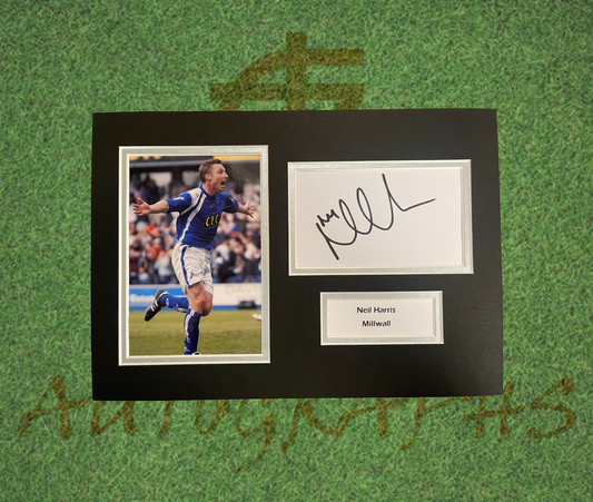 Neil Harris Millwall Football Club Signed Presentation Mount Display-Signed Presentation Display-ZCL Autographs-ZCL Autographs