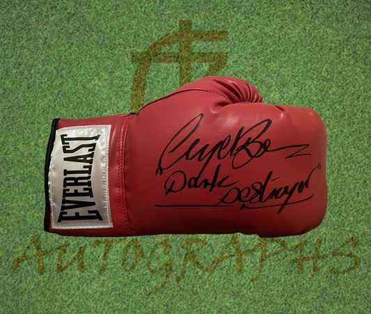 Nigel Benn Dark Destroyer Signed Boxing Glove-Signed Boxing Glove-ZCL Autographs-ZCL Autographs