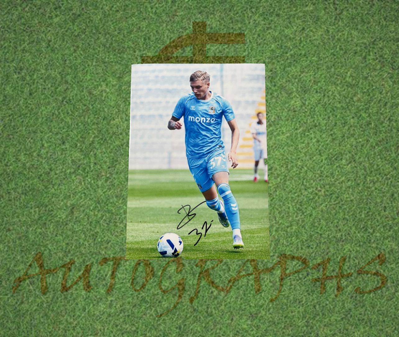 Norman Bassette Coventry City Football Club Signed A4 Photo-ZCL Autographs