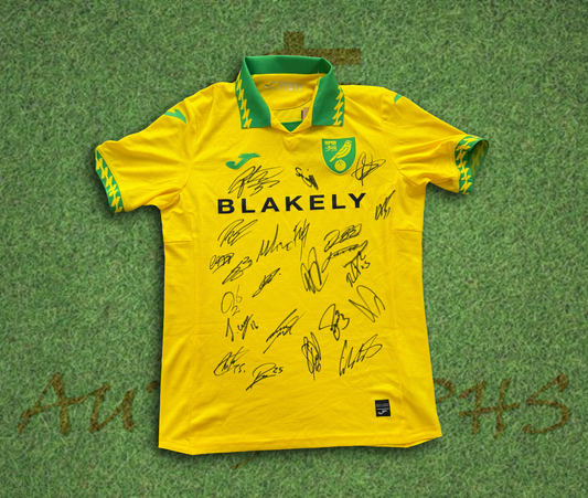 Norwich City Football Club 2025/26 Signed Home Shirt