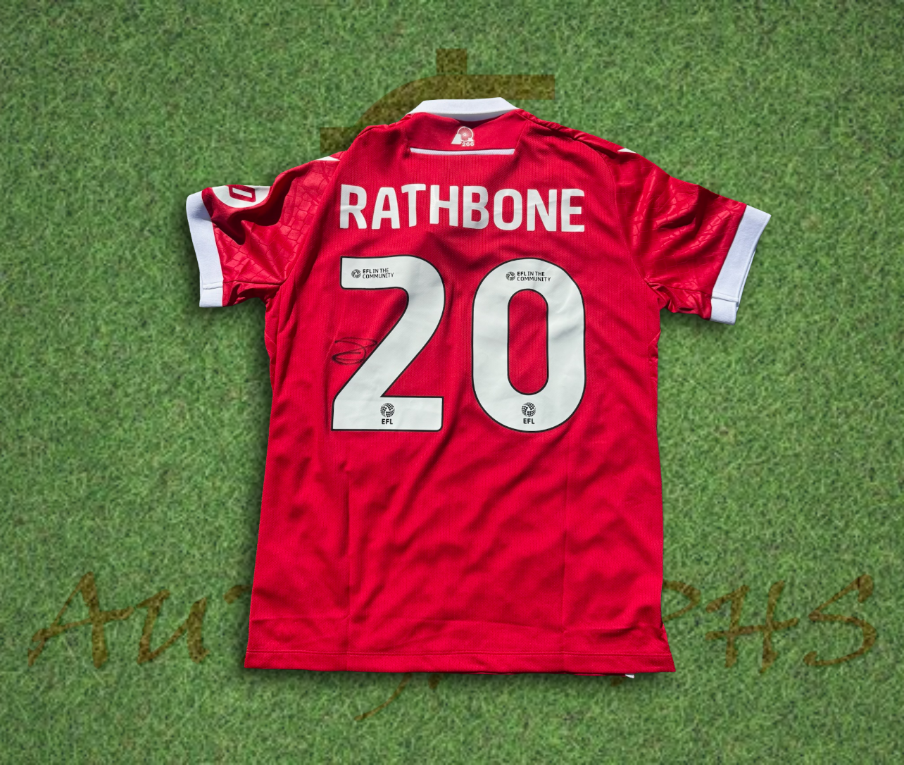 Oliver Rathbone Wrexham Association Football Club Signed 2024/25 Home Shirt