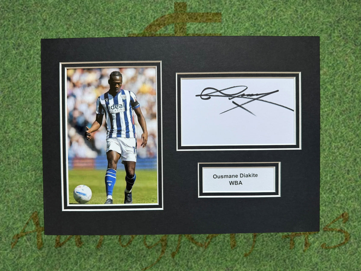Ousmane Diakite WBA Signed Presentation Mount Display-ZCL Autographs